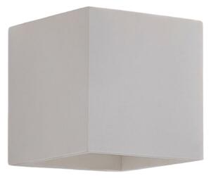 Lampa Ścienna Lindby, Kay, ściemnialny, biały, salon, gips | glina, nowoczesny