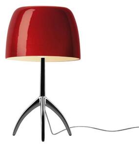 Lampa stołowa Lumiere Grande, czarna/czerwona, 45 cm