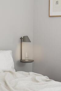 Lampa ścienna Kinkiet z półką i portem USB Nordlux 48171010 Stay LED 14,5W 2700K ściemniacz 14x22x44cm szary