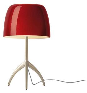 Lampa Stołowa Foscarini, czerwony, salon, aluminium