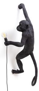 Zewnętrzna Lampa SELETTI, Monkey Lamp, czarny, tworzywo sztuczne, design
