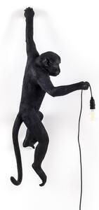 Zewnętrzna Lampa SELETTI, Monkey Lamp, czarny, tworzywo sztuczne, design