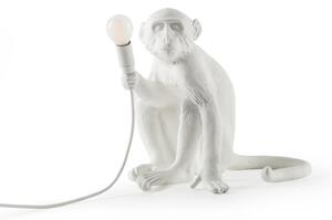 Lampa Stołowa SELETTI, Monkey Lamp, biały, salon, tworzywo sztuczne, design