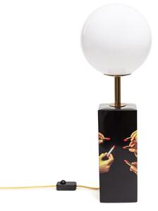 Lampa Stołowa SELETTI, Toiletpaper, ściemnialny, czarny, salon, ceramika, design