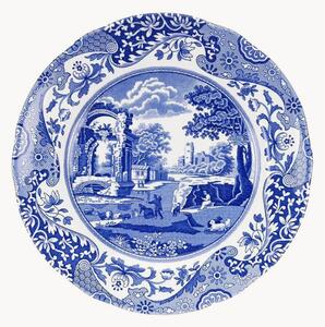 Komplet talerzy śniadaniowych z porcelany Blue Italian, 4 elem