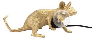 Lampa Stołowa SELETTI, Mouse Lamp Valentine, złoty | mosiężny, salon, tworzywo sztuczne, design