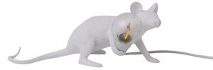Lampa Stołowa SELETTI, Mouse Lamp Valentine, biały, salon, tworzywo sztuczne, design