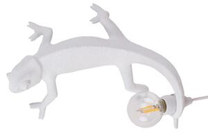 Lampa Stołowa SELETTI, Chameleon Lamp Going Up, biały, salon, tworzywo sztuczne, design