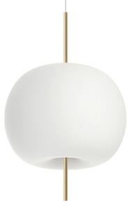 Lampa Wisząca kdln, Kushi, ściemnialny, biały, salon, szkło, design