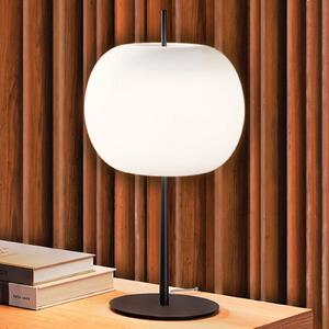 Lampa Stołowa kdln, Kushi, ściemnialny, biały, salon, szkło, design