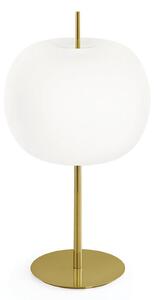 Lampa Stołowa kdln, Kushi, ściemnialny, biały, salon, szkło, design