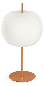 Lampa Stołowa kdln, Kushi, ściemnialny, biały, salon, szkło, design