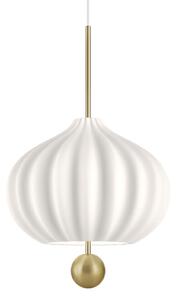 Lampa Wisząca kdln, Lilli, ściemnialny, biały, salon, szkło, design