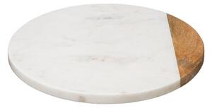 Deska obrotowa 30 cm White Marble