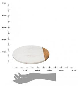 Deska obrotowa 30 cm White Marble