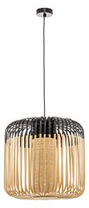 Lampa Wisząca Forestier, Bamboo Light M, ściemnialny, czarny, salon, bambus, design