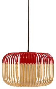 Lampa Wisząca Forestier, Bamboo Light S, ściemnialny, czerwony, salon, bambus, design