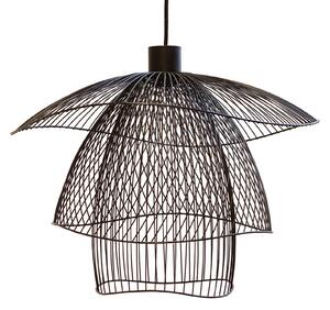 Lampa Wisząca Forestier, Papillon S, ściemnialny, czarny, salon, metal, design