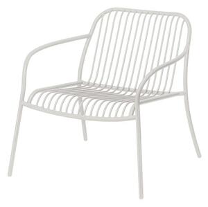 Jasnoszary metalowy fotel ogrodowy Yua Wire – Blomus