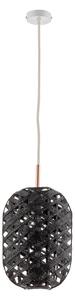 Lampa Wisząca Forestier, Capsule S, ściemnialny, czarny, salon, bambus, design