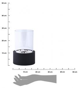 Biokominek tarasowy okrągły 27x19 cm