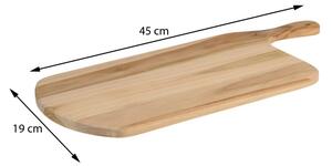 Deska podłużna drewno teak 45x19 cm
