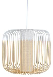Lampa Wisząca Forestier, Bamboo Light M, ściemnialny, biały, salon, bambus, design