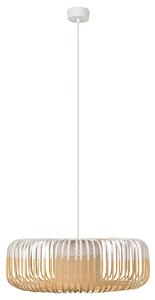 Lampa Wisząca Forestier, Bamboo Light XL, ściemnialny, biały, salon, bambus, design