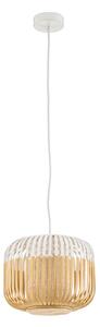 Lampa Wisząca Forestier, Bamboo Light XS, ściemnialny, biały, salon, bambus, design