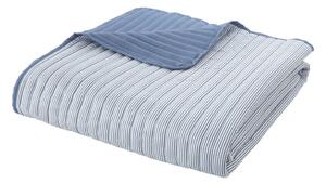 Niebieska narzuta pikowana 220x230 cm Stripe – Catherine Lansfield