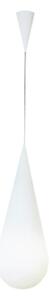 Lampa Wisząca Rotaliana, Goccia, ściemnialny, biały, salon, szkło, design