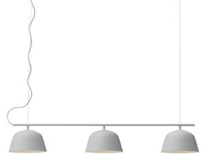 Lampa Wisząca Muuto, szary, jadalnia, aluminium