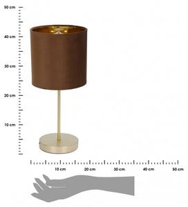 Lampa stołowa złoto brązowa 42 cm