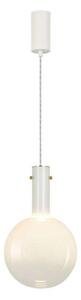 Lampa Wisząca LOOM DESIGN, ściemnialny, biały, salon, szkło