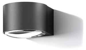 Zewnętrzna Lampa LOOM DESIGN, Frey, czarny, taras, aluminium, nowoczesny