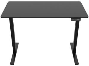 Czarne metalowe wysokie biurko elektryczne ergonomiczne z regulacją wysokości - Rucal 4X