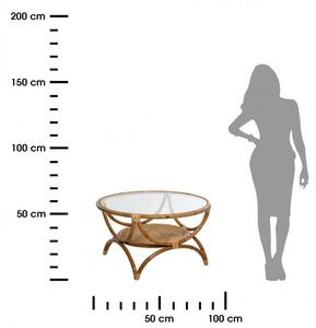Rattanowy stolik kawowy Farah 90 cm