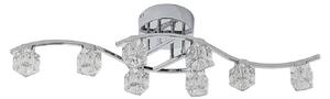 Lampa Sufitowa Lindby, Yaro, ściemnialny, metaliczny, salon, metal, nowoczesny