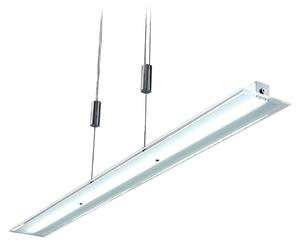 Lampa Wisząca Lindby, Sladja, ściemnialny, metaliczny, salon, szkło, nowoczesny