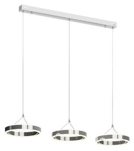 Lampa Wisząca Lucande, Lyani, ściemnialny, metaliczny, salon, metal, nowoczesny