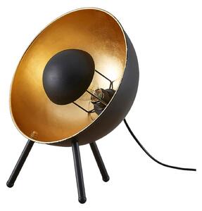 Lampa Stołowa Lindby, Muriel, czarny, salon, metal, nowoczesny