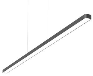 Lampa wisząca Super Line Down Direct LED, czarna