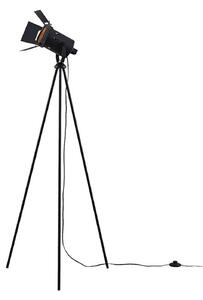 Lampa Podłogowa Lindby, Devon, czarny, salon, metal, nowoczesny