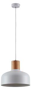 Lampa Wisząca Lindby, Carlise, ściemnialny, biały, salon, metal, skandynawski