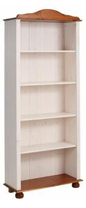 Biało-naturalny regał z litego drewna sosnowego 70x181 cm Ella – Støraa