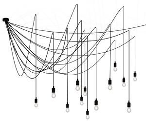 Lampa Wisząca SELETTI, LED Maman, ściemnialny, czarny, salon, tworzywo sztuczne, nowoczesny
