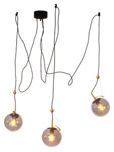 Lampa Wisząca By Rydéns, Carry, ściemnialny, szary, salon, szkło, skandynawski