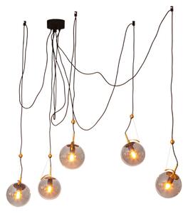 Lampa Wisząca By Rydéns, Carry, ściemnialny, szary, salon, szkło, skandynawski