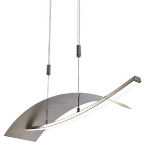 Lampa Wisząca Lucande, Marija, ściemnialny, metaliczny, salon, metal, nowoczesny