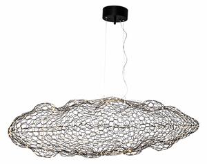 Lampa Wisząca By Rydéns, Hayden, ściemnialny, czarny, salon, metal, design